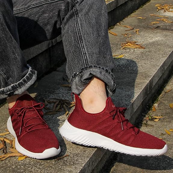 Mens Slip On Running Shoes Breathable Lightweight Comfortable Fashion Non Slip Sneakers for Men - Image 4